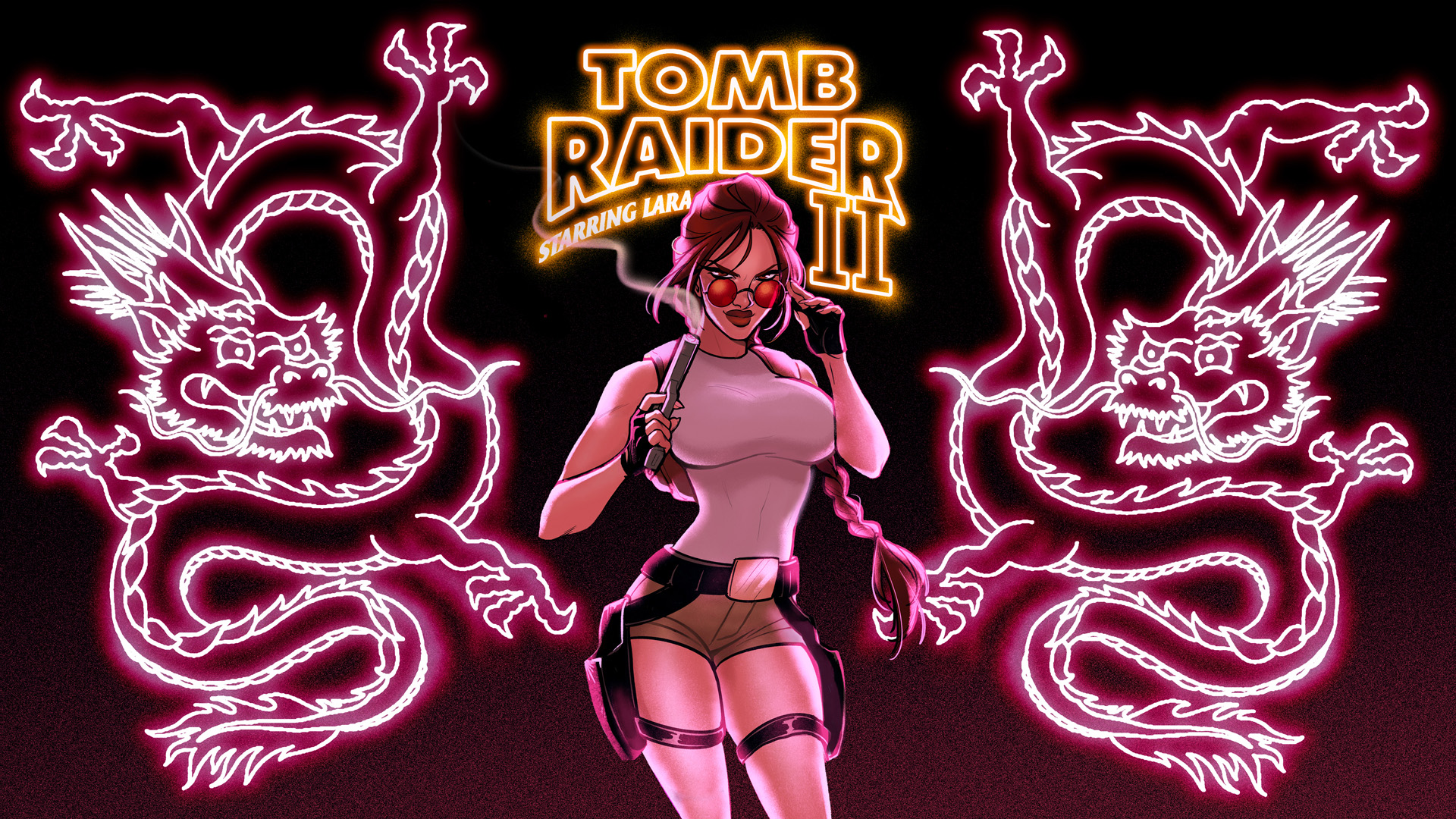 Reimagined Tomb Raider II box art by Babs Tarr