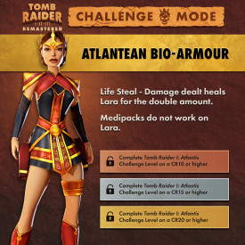 tomb raider 1 remastered challenge mode outfit03 atlantean bio armour