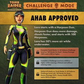 tomb raider 1 remastered challenge mode outfit05 ahab approved