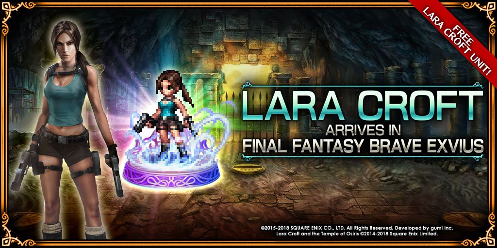 Final Fantasy Brave Exvius x Lara Croft