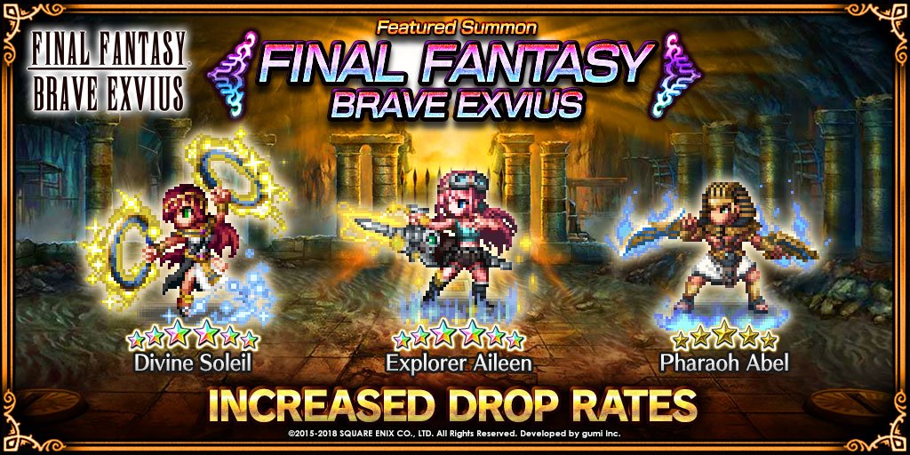 Final Fantasy Brave Exvius x Lara Croft