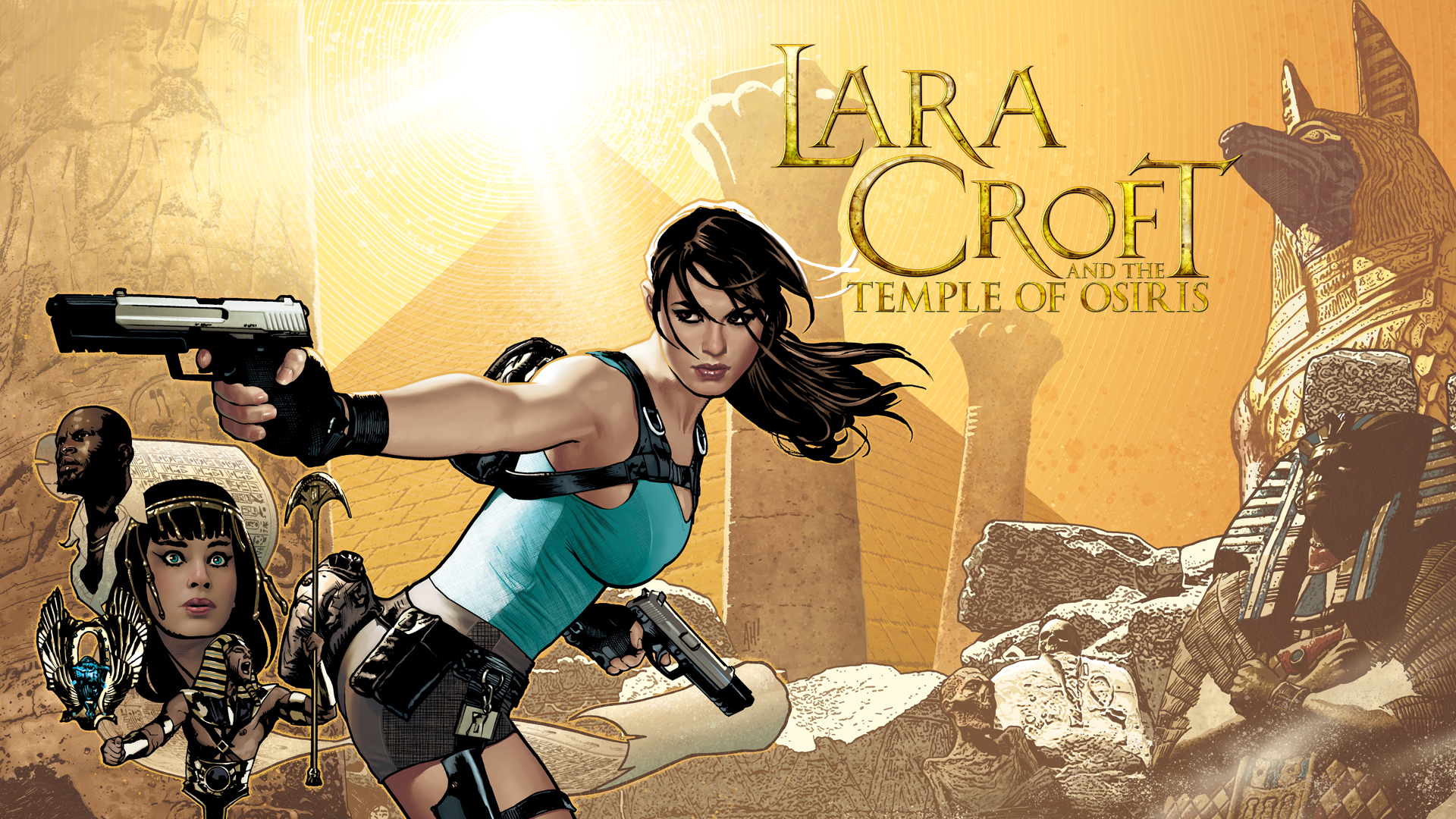 Reimagined Lara Croft and the Temple of Osiris box art by Adam Hughes